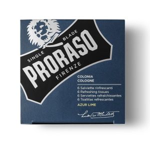 Proraso colonia Azur Lime in salviettine profumate da 6 pezzi