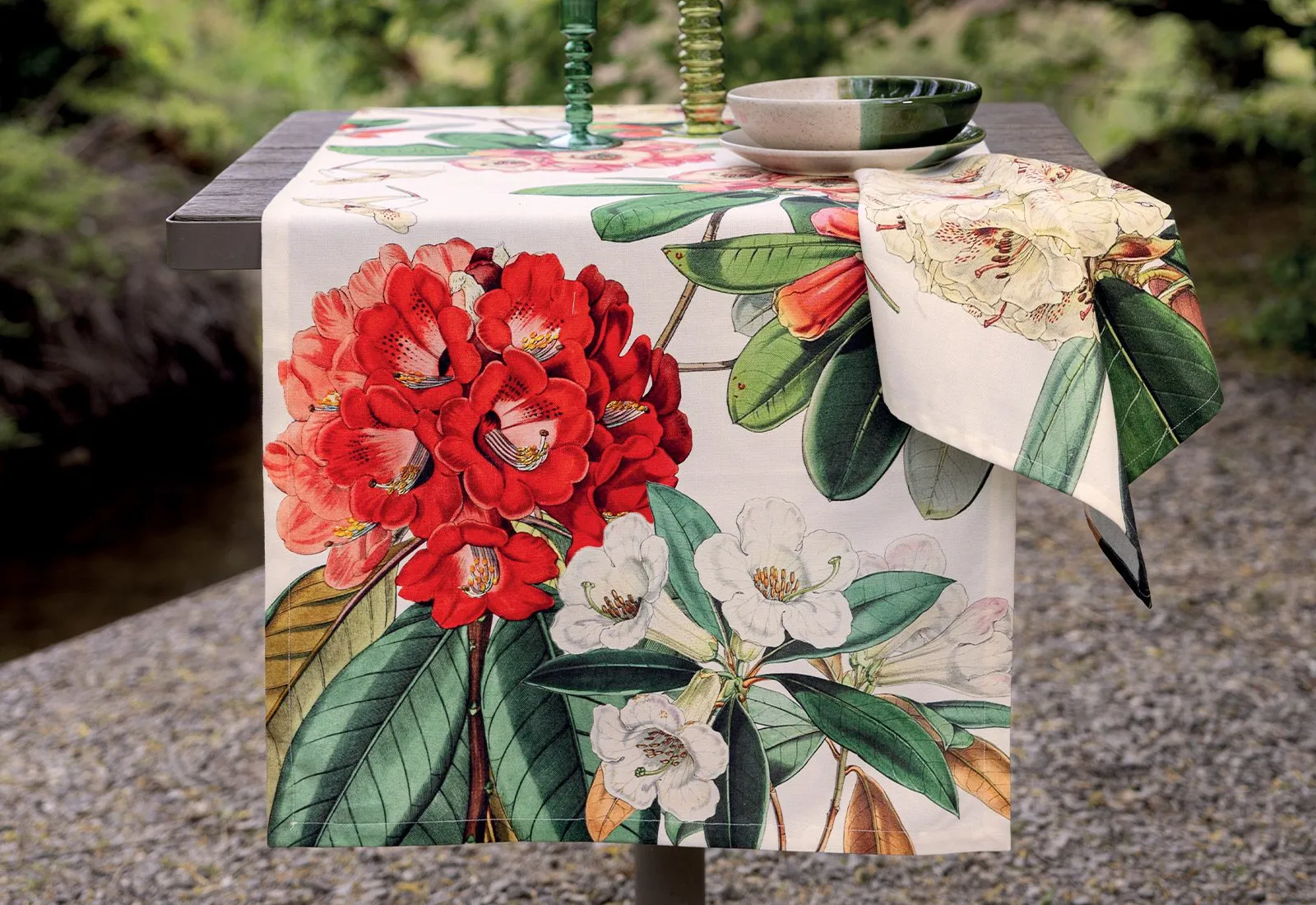 Tag House Artissima Runner In Cotone Stampato 3942 Rododendro