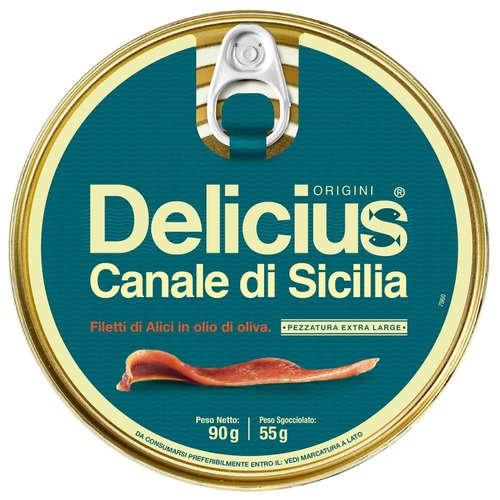 Delicius Filetti di Alici Sicilia Olio d'Oliva 90/55 g - immagine 2
