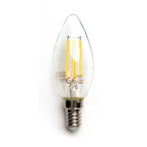 Lampadina Led a Filamento E14 C35 a candela 4W Bianco caldo 2700K dimmerabile FSL
