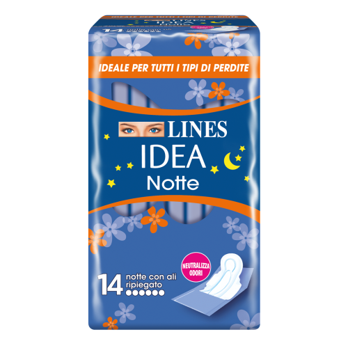 Lines Assorbenti Idea Notte Ali Ripiegato x 14 - immagine 2
