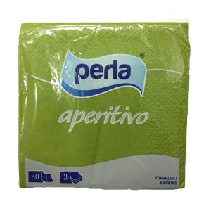 Perla 50 Tovaglioli Aperitivo 3 Veli 24×24 cm